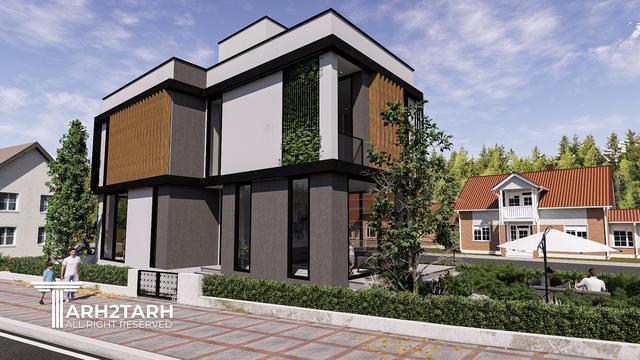 طراحی ویلا تراس (نمک آبرود)