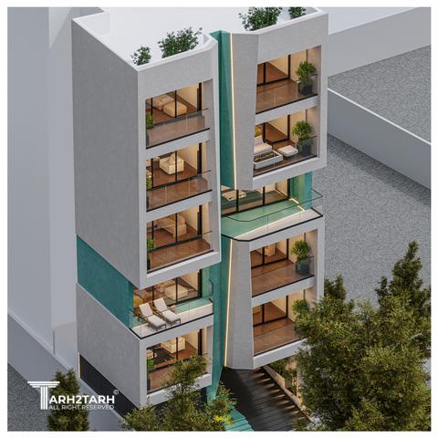 طراحی ساختمان مسکونی ساختمان 8/1 (ایزدشهر)