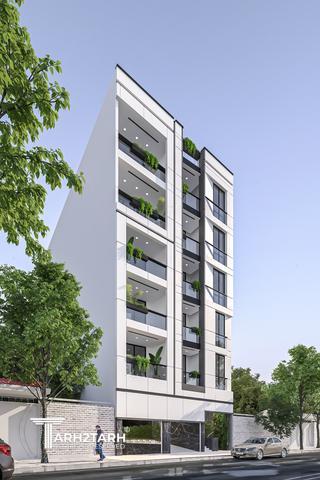 طراحی ساختمان مسکونی ساختمان 8/1 (ایزدشهر)