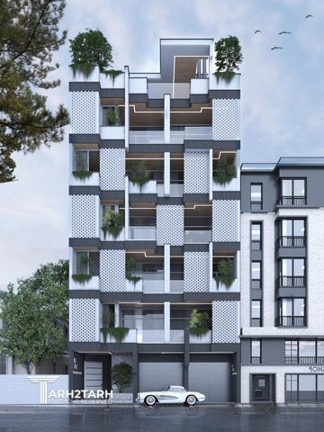 طراحی ساختمان مسکونی ساختمان 8/1 (ایزدشهر)