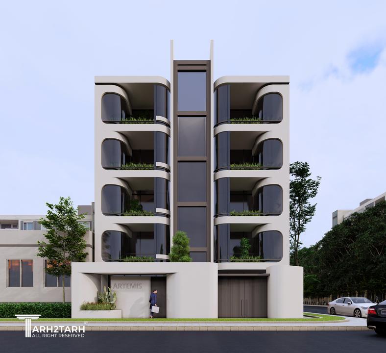 مسابقه طراحی نما و داخلی ساختمان مسکونی سبز آرتمیس