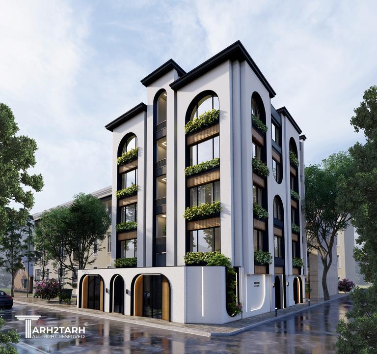 نفر اول مسابقه طراحی نما و داخلی ساختمان مسکونی سبز آرتمیس