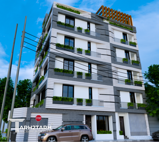 طراحی نما و داخلی ساختمان مسکونی سبز آرتمیس