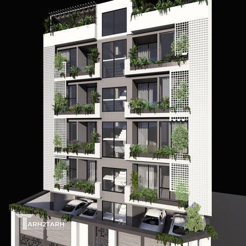 طراحی نما و داخلی ساختمان مسکونی سبز آرتمیس