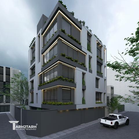 طراحی نما و داخلی ساختمان مسکونی سبز آرتمیس