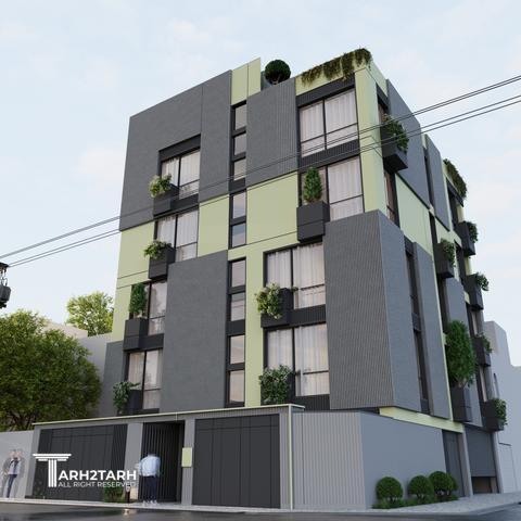 طراحی نما و داخلی ساختمان مسکونی سبز آرتمیس