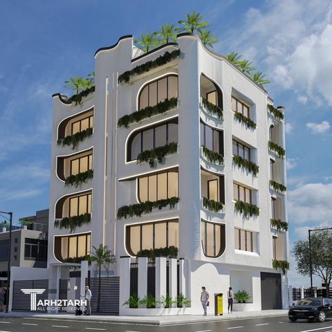 طراحی نما و داخلی ساختمان مسکونی سبز آرتمیس