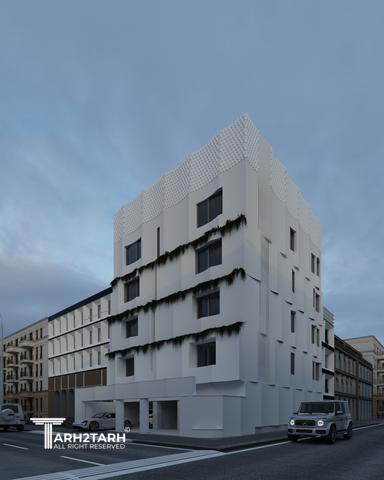 طراحی نما و داخلی ساختمان مسکونی سبز آرتمیس