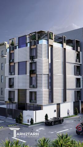 طراحی نما و داخلی ساختمان مسکونی سبز آرتمیس