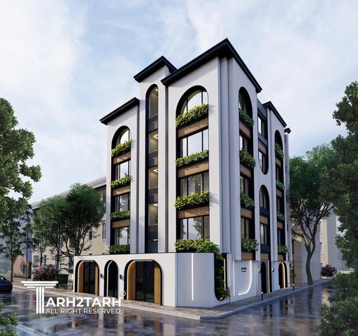 طراحی نما و داخلی ساختمان مسکونی سبز آرتمیس