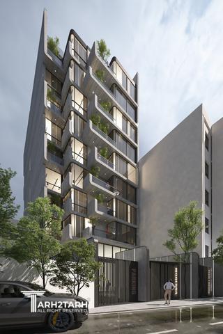 طراحی ساختمان مسکونی مدرنا