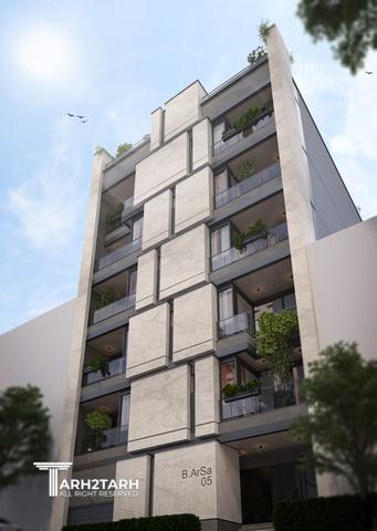 طراحی ساختمان مسکونی آرسا (مطهری)