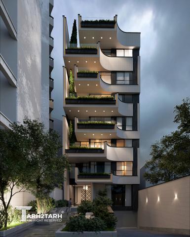 طراحی ساختمان مسکونی سایه فرمانیه غربی