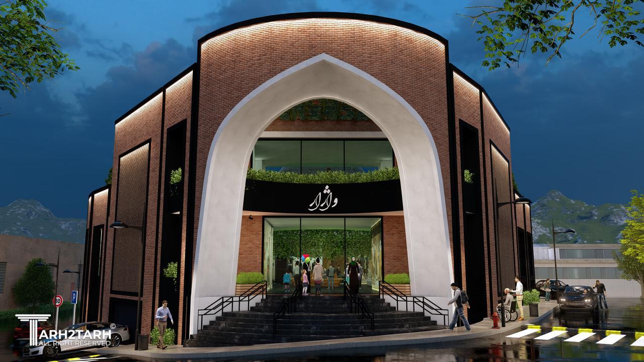 نفر دوم مسابقه طراحی پلان و نمای ساختمان تجاری واژار(سبک سنتی ایرانی)