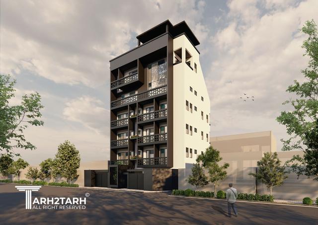 طراحی ساختمان مسکونی پرنا