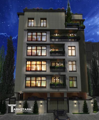 طراحی ساختمان مسکونی پرنا