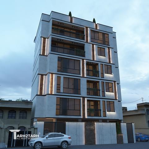 طراحی ساختمان مسکونی پرنا