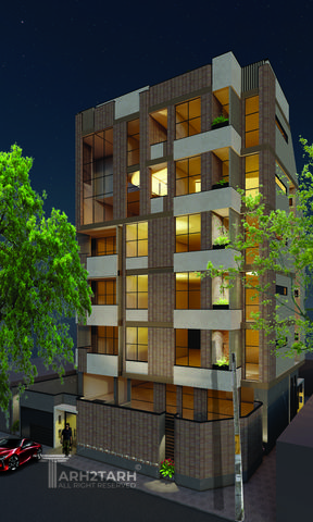 طراحی ساختمان مسکونی پرنا