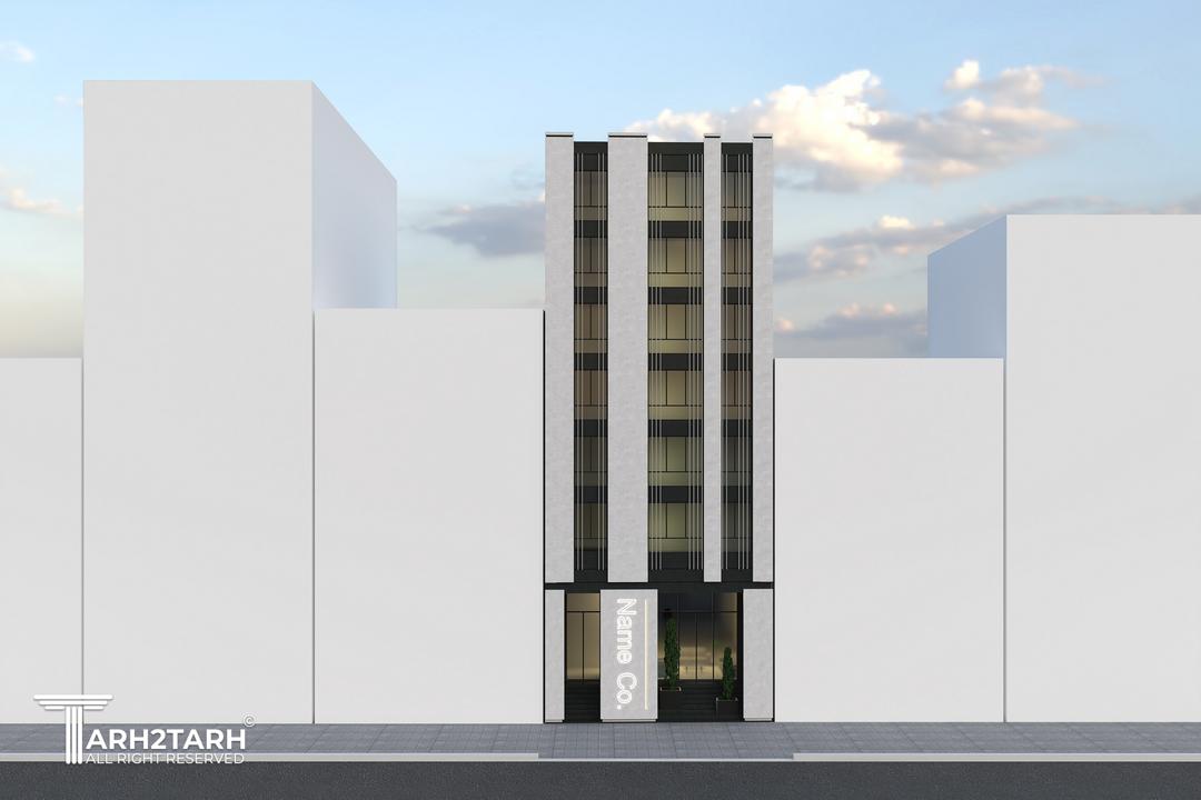 مسابقه طراحی نما ، پلان پارکینگ و پلان طبقات اداری پطروس