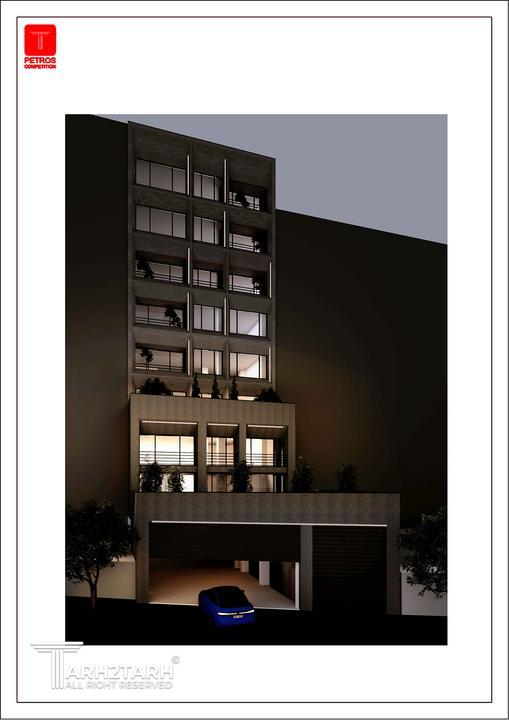 مسابقه طراحی نما ، پلان پارکینگ و پلان طبقات اداری پطروس