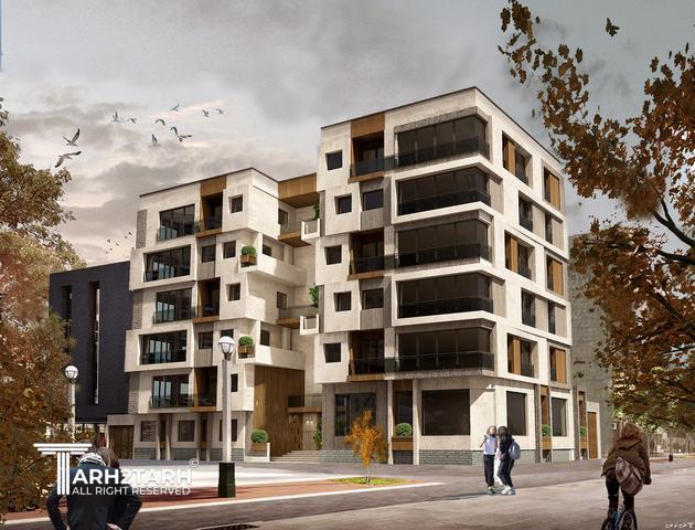 پروژه طراحی پلان و نما پارک مهر