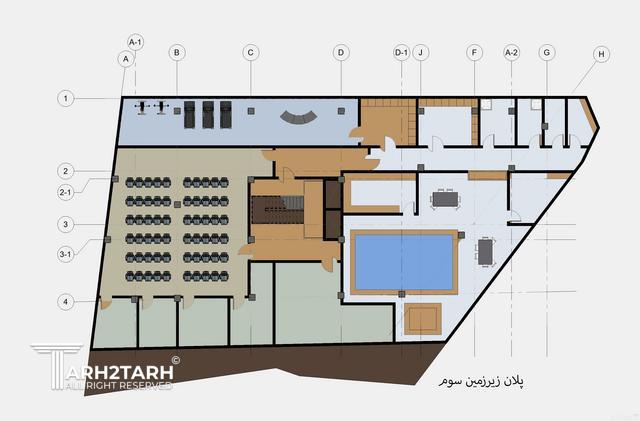 پروژه طراحی پلان و نما پارک مهر