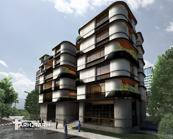 پروژه طراحی پلان و نما پارک مهر