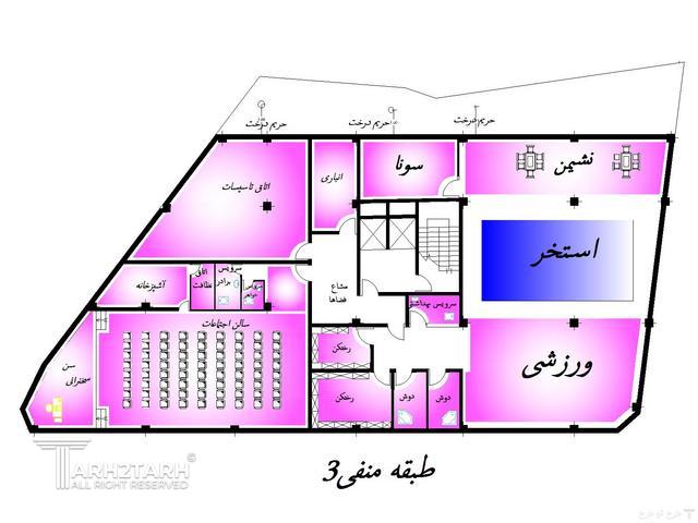 پروژه طراحی پلان و نما پارک مهر