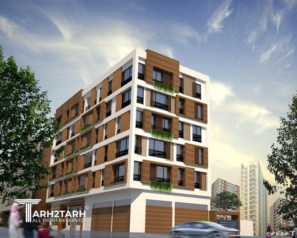 پروژه طراحی پلان و نما پارک مهر