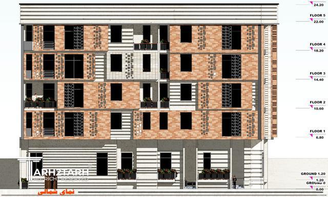 پروژه طراحی پلان و نما پارک مهر