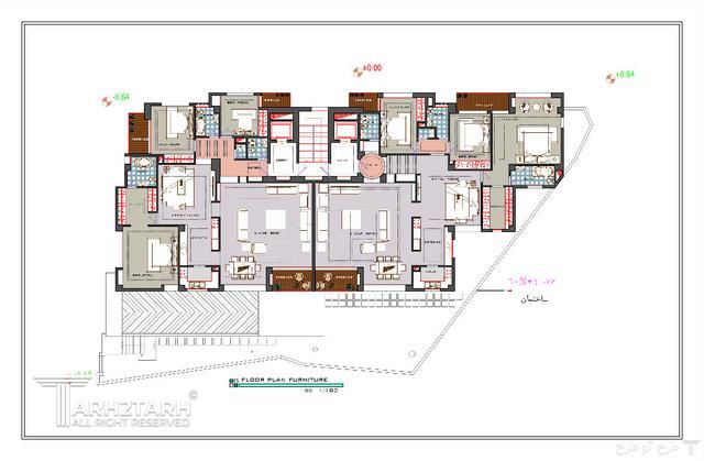 پروژه طراحی پلان و نما پارک مهر