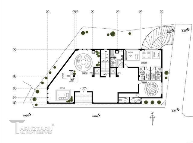 پروژه طراحی پلان و نما پارک مهر