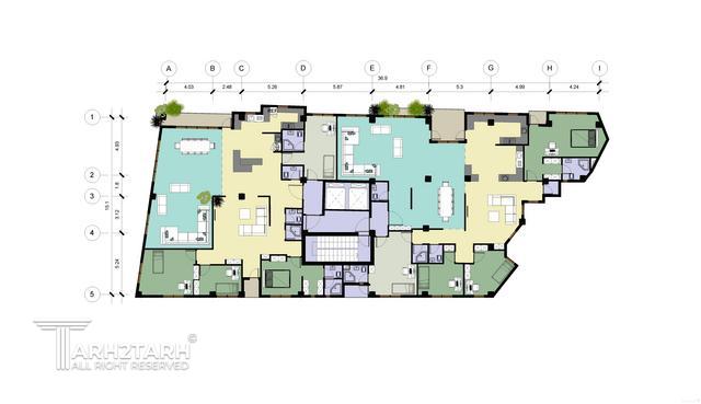 پروژه طراحی پلان و نما پارک مهر