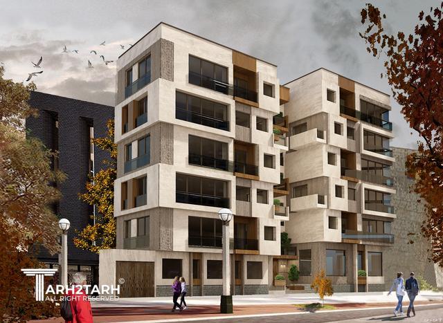 پروژه طراحی پلان و نما پارک مهر