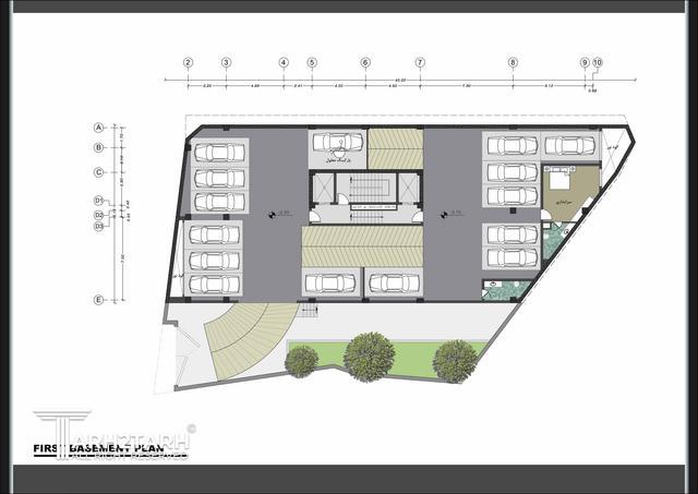 پروژه طراحی پلان و نما پارک مهر