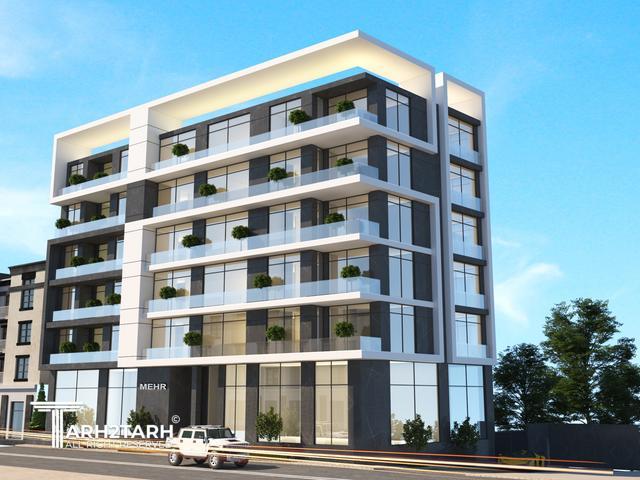 پروژه طراحی پلان و نما پارک مهر