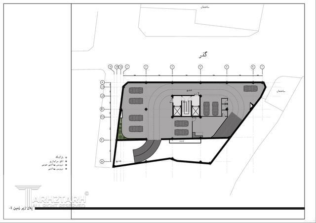 پروژه طراحی پلان و نما پارک مهر