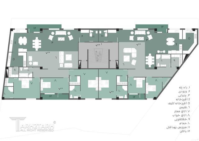 پروژه طراحی پلان و نما پارک مهر