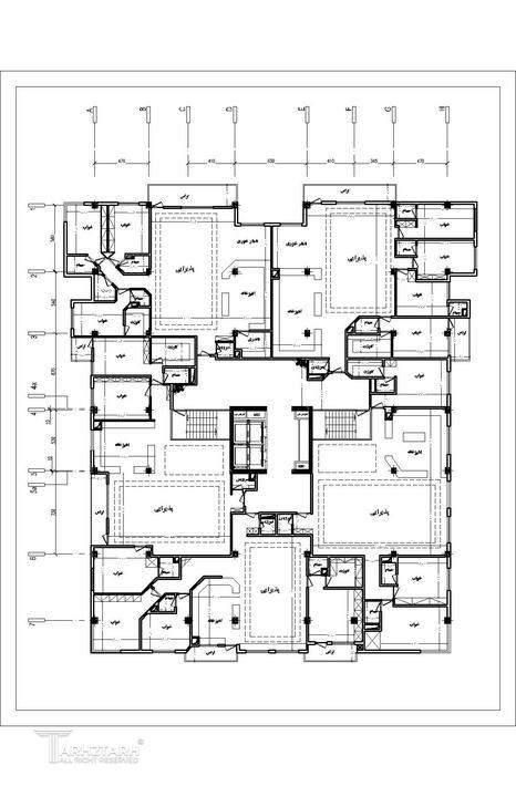 مسابقه طراحی پلان طبقه مسکونی در دو بلوک سعادت آباد