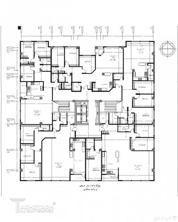 مسابقه طراحی پلان طبقه مسکونی در دو بلوک سعادت آباد