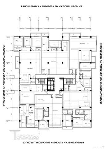طراحی پلان طبقه مسکونی در دو بلوک سعادت آباد