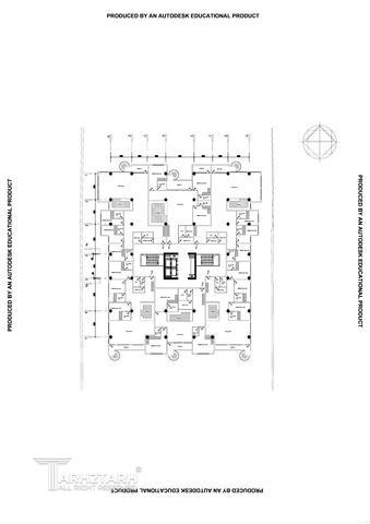 طراحی پلان طبقه مسکونی در دو بلوک سعادت آباد
