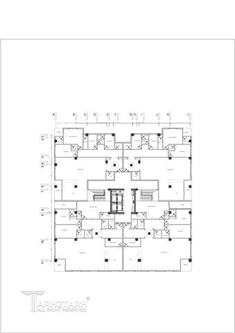 طراحی پلان طبقه مسکونی در دو بلوک سعادت آباد