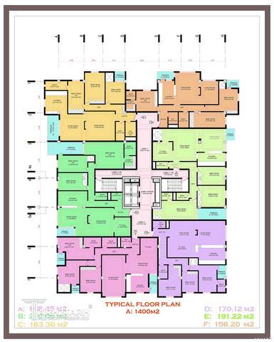 طراحی پلان طبقه مسکونی در دو بلوک سعادت آباد
