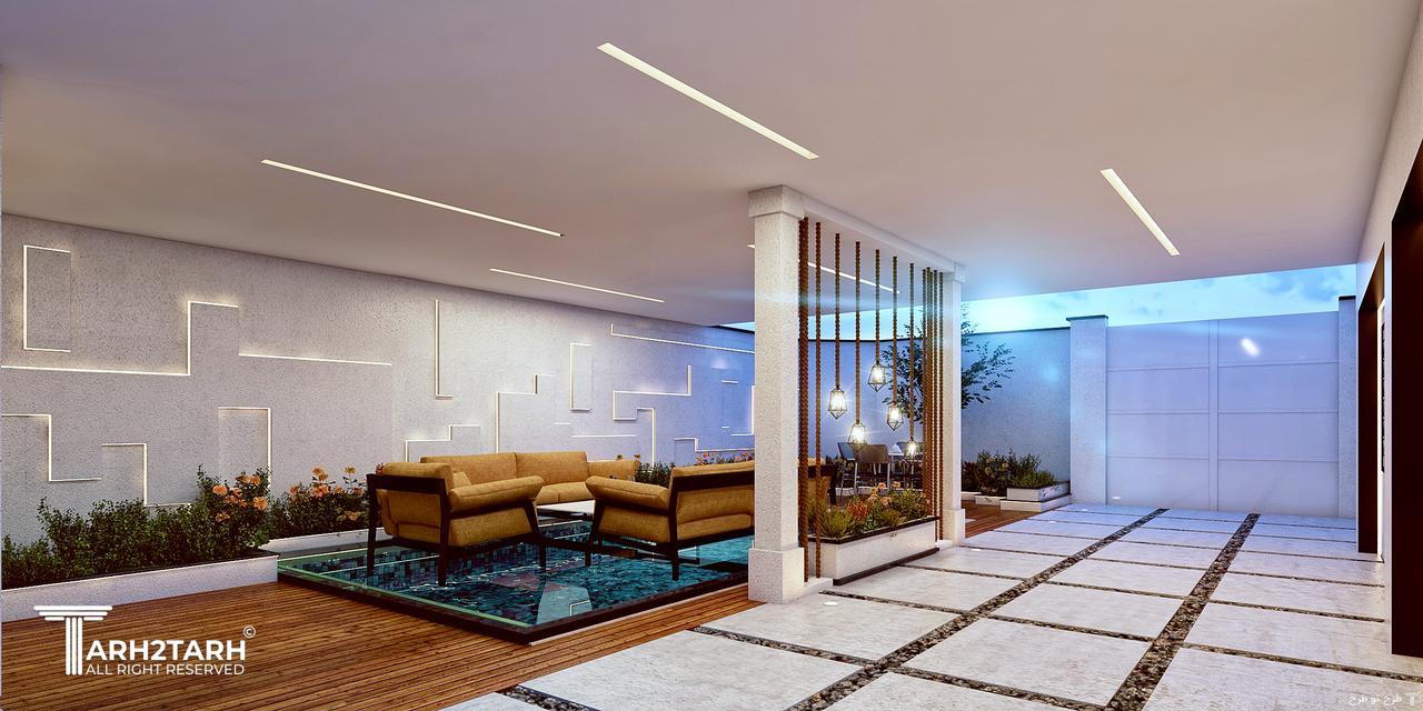 نفر اول مسابقه طراحی استخر، باغچه و ورودی ویلای جمشیدیه