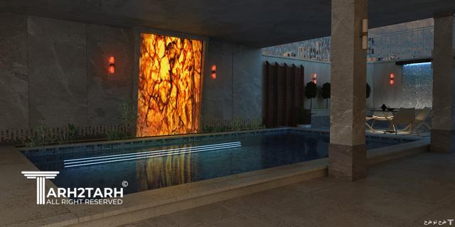 طراحی استخر، باغچه و ورودی ویلای جمشیدیه