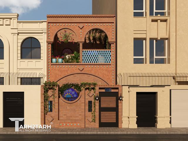 طراحی پلان و نما و داخلی خانه مادربزرگ