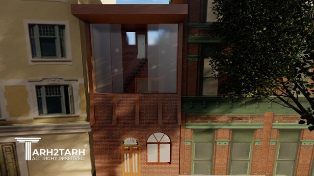 طراحی پلان و نما و داخلی خانه مادربزرگ