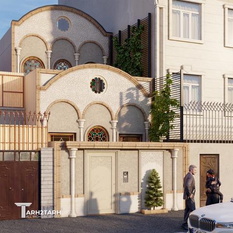 طراحی پلان و نما و داخلی خانه مادربزرگ