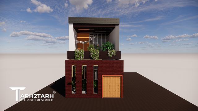 طراحی پلان و نما و داخلی خانه مادربزرگ